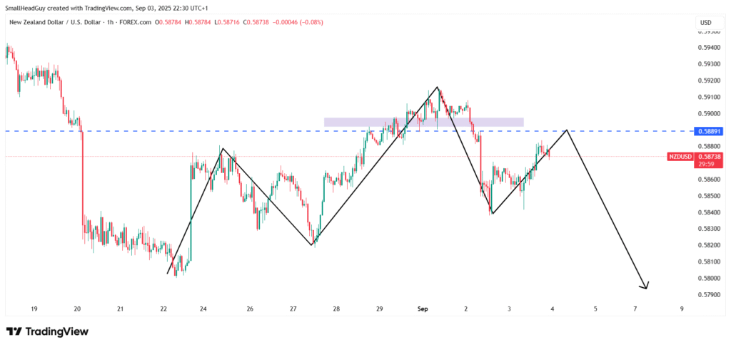 NZDUSD 1 HR CHART